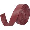 GORGECRAFT Nastro di Rifinitura in Pelle PU 5mX25mmX1mm Strisce di Pelle Pieghevoli Cordino Piatto in Pelle di Agnello Cinturino in Similpelle Morbida per Fai da Te Cintura Bracciale Rosso Scuro