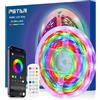 PSTAR Retroilluminazione LED TV 6 Metri Dream Color, USB Striscia LED RGB+IC con Controllo APP e Telecomando RF 2.4G di Aggiornamento, 30LED/m, Sincronizzazione Musicale per TV da 70 a 85 Pollici e PC