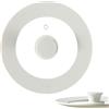 CAROTE Coperchio universale per pentole, padelle e padelle, adatto per pentole da 16 cm, 18 cm e 20 cm di diametro, coperchio universale in vetro con bordo in silicone resistente al calore e vetro