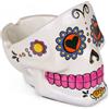 MIJOMA Sugar Skull Posacenere decorativo con teschio in stile messicano Calaveras - Dipinto a mano in poliresina decorativa souvenir - Fantastico pensierino per fumatori (bianco)