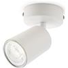 DA LIGHT Lampada da soffitto a LED 1 fiamma, rotante e girevole Faretto da soffitto Spot da parete GU10 (senza sorgente luminosa) Retro/Vintage Luce da soffitto 230V Bianco per soggiorni Camere da letto Cucine