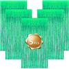 Eowppue Tenda Lametta Verde Scintillante, 5 Pezzi Tende Lametta in Lamina con Frange, Tenda Piena e Luminosa per Matrimonio, Fidanzamento, Doccia Nuziale, Compleanno, Festa di Addio al Nubilato