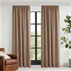 KGORGE Tende Oscuranti per Interni Camera da Letto Moderna Tenda Termica con Fettuccia per Salotto e Soggiorno Decorazione Curtain 2 Pezzi L 140 x A 240 CM, Moca