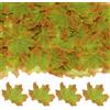 M METERXITY 200-Pezzi Foglie d'Acero Artificiali, Foglie Finte Autunnali Faux per Decorazioni Ringraziamento/Matrimonio/Festa/Ghirlande/Artigianato Scrapbooking [Verde Marrone]