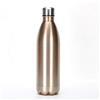 Buwaters Borraccia termica in acciaio inox, da 1 l, elegante, mantiene caldo e freddo, coperchi a tenuta stagna al 100% (oro, 1 L)