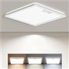 BLNAN LED plafoniera con rilevatore di movimento, 24W plafoniera sensore di movimento interno, plafoniera di dimmerabile per cucina, corridoio, balcone, cantina, scale, garage, 30cm
