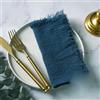 KEWPLW 12 pezzi 42 * 42 cm Tovaglioli di stoffa Asciugamano di garza di cotone Tovagliette da pranzo Tovagliolo per cena per feste Decorazione della tavola-Blu di Prussia