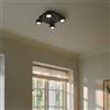 nordlux Clyde lampada a soffitto 4 luci quadrata, LED, 2412256003, Clyde [Lampade per Interni > Lampade a Soffitto]