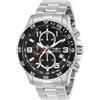 Invicta Specialty - Orologio da uomo in acciaio inossidabile con movimento al quarzo - 45 mm, Argento / Nero