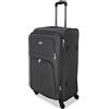 Valigeria.shop ORMI trolley bagaglio a mano da cabina piccolo medio grande extra large XXL 4 Ruote (Grigio, L (64x27x41))