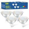 AVACOM GU5.3 LED 4.5W Lampadina Led MR16 12V Faretto, 2700k Bianco Caldo, Equivalente a 50w Alogeno, AC 12V 558Lm CRI> 90Ra, Non Dimmerabile, 4 Pezzi, 120°Angolo del Fascio Senza Strobo