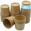 USYSGT 50 bicchieri usa e getta in cartone kraft, 350 ml, resistenti e impermeabili, ideali per bevande rinfrescanti, caffè, espresso, degustazione (12 once)
