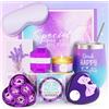 MUJUZE Set Regalo Donna,Drink Happy Thoughts-Regalo Donna Compleanno,Presenti d'Incouragio,Set Regalo per Migliore Amica,Sorella,Collega