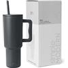Simple Modern Tazza Termica con Cannuccia e Manico | Bicchiere Termico in Acciaio Inossidabile Isolato | Regali per Donne & Uomini | Trek | 1180ml | Graphite