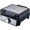 LITTLE BALANCE 8816 Power Waffle 1600, Piastra antiaderente, Senza PFAS, Vera Waffle Liegeese, spessa, soffice e croccante, manico freddo, 1600 W, nero