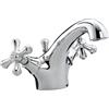 Bristan K BAS C Colonial, Miscelatore monocomando per lavabo, incl. tappo di scarico Pop Up, Cromato