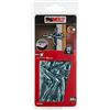 Molly M12025-XJ - Tasselli autoperforanti con viti M4, Ø 4 x 35 mm, colore: Grigio, Set di 40 pezzi