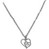 Lunix Collana Con Cuore Mamma Madre Ciondolo In Acciaio Inossidabile, Idea Originale per Regalo Natale Festa Della Mamma,Fatto a Mano, Gioielli Donna (CUORE GRANDE E PICCOLO)