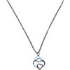 Lunix Collana Con Cuore Mamma Madre Ciondolo In Acciaio Inossidabile, Idea Originale per Regalo Natale Festa Della Mamma,Fatto a Mano, Gioielli Donna (BIMBO IN BRACCIO)