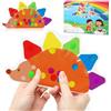 TonStyle Color Sorting Toys per Bambini Piccoli, Giocattoli per capacità Motorie Fini, Riccio Giocattoli Educativi di Abbinamento dei Colori, Giochi di Abilità Matematiche Montessori per Prescolare