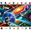 WOODEN.CITY Cosmic Exploration Space Puzzle in legno 1000 pezzi 54,0 x 39,4 cm Made in EU