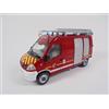 OPO 10 - Camion dei Pompieri 1/43 Renault Master Emergency Van - Veicolo Leggero per Vigili del Fuoco Hachette CPL31