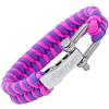 Wolflock Bracciale Paracord di alta qualità, intrecciato a mano con chiusura in acciaio inox, 24 centimeters, Nylon