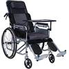 ITALS Carrozzina per Disabili Autospinta,Sedia a rotelle,Pieghevole,Schienale Ribaltabile,Cintura di Sicurezza, Pedane Estraibili,per Anziani e Disabili con Braccioli Ribaltabili A