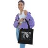 REPUBLIC OF CALIFORNIA ARCTT020-BK Tote Bag Singolo Wolf - Borsa in Cotone per Indipendenti e liberi, colore: Nero, Nero, 38 X 42 CM, Utility