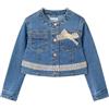 Mayoral Giacca Denim guipur per Bambine e Ragazze Mezzo 5 Anni (110cm)