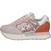 SUN68 Scarpe Sneakers Casual ginniche Donna in Tessuto e Glitter Rosa cod. Z32220 Porcellana (Numeric_38)