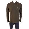 Navigare Polo Bottoni Manica Lunga NVC5102 Militare, XL