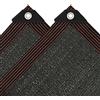 Tobengda Tenda parasole 2 x 2 m con occhielli, protezione solare 90% tela nera per balcone, patio, giardino, protezione UV per piante, piscina, pollaio