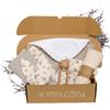 MIMUSELINA Set Regalo Neonato | Cesto Nascita Bimbo o Bimba | Regalo Nascita Originale | Regali Baby Shower Unisex | Cofanetto Neonato Disponibile in Diverse Dimensioni | Sahara, Medium