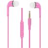 PH26 Auricolari rosa di alta qualità audio in-ear in silicone ultra comfort isolamento acustico con controllo del volume e microfono per Samsung Galaxy A02