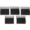 Rudiaoa 25x25x10mm Alluminio Dissipatore di Calore Adesivo Supporto Per PC Chip Cpu Routing Radiatore Elettronico Con Pad Termico 5pcs