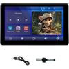 SAROAD 9 Pollice Multi-Funzionale Auto TV Poggiatesta Monitor per Sedile Posteriore, IPS Touch Screen Video Player con Carplay Android Auto
