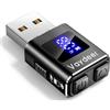 VAYDEER Mini mouse jiggler in metallo, realizzato in lega di alluminio di alta qualità, durata maggiore, plug and play, 100% non rilevabile, 3 tracce naturali e casuali, mouse USB Mover per aumentare