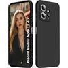 ISOI - Cover per Xiaomi Redmi Note 12 4G, Custodia Morbida in Silicone Liquido, Protezione Completa Antiurto Ultra Sottile per il Corpo - Nero