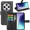 Fertuo Cover per Xiaomi Redmi 14C / POCO C75, Custodia Portafoglio Cover a Libro in Pelle Flip Case con Silicone Bumper, Fibbia Magnetica, Porta Carte, Kickstand, per Redmi 14C / POCO C75, Nero