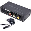 AMANKA Estrattore HDMI Convertitore Audio, Supporto HDMI Audio 192Khz Toslink Stereo RCA L/R 3.5mm Jack
