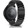MiRowy 22mm Cinturino Metallo per Amazfit Active Max/T-Rex 3 Pro 48mm/Balance 2/Balance/Bip 6/Bip 5/5 Unity/Balance/Cheetah, Cinturini di Ricambio Acciaio Inossidabile per Amazfit GTR 4/GTR 3/3 Pro, Nero
