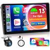 Hodozzy 2GB 64GB Android Autoradio per Opel Astra/Zafira/Antara 2006-2010 Radio Wireless Carplay Android Auto, Hodozzy 9 Pollici Touch Screen, Navigazione GPS WiFi, Bluetooth,FM/RDS EQ, 2 Din Radio per Opel