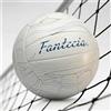 Fantecia Pallone da pallavolo Ufficiale Misura 5 in Pelle Soft-Touch Bianca con Pompa, Perfetta per Interno, Esterno, Piscina, Spiaggia e Giardino (senza aria)