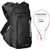 USWE Outlander Moto - Zaino idrico per corsa, escursionismo, con sacca d'acqua, per uomini e donne, zaino per attrezzatura e attrezzatura per ciclismo, MTB (nero, 9L)