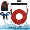 AMFUN Cintura da Nuoto, 3M Regolabile Cinture da Piscina, Cintura da Allenamento per Nuoto, Elastico Nuoto Statico, Swim Training Guinzaglio, per Appassionati di Nuoto, Principianti e Professionisti