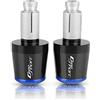 WJSM C 600 Sport Moto 7/8 22 MM Manubrio Manopole Manubrio End Cap Per BMW C600 Sport 2011 2012 2013 2015 CNC In Alluminio (Color : Black Blue)