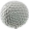 DRW Set di 2 palline in ceramica argentate 10 x 10 x 10 cm