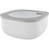 Guzzini Store&More Kitchen Active Design Contenitori Ermetici Bassi per Frigo/Freezer/ Microonde (L), 19.5 x 19.5 x 9.3 cm, Grigio (Dark Grey)