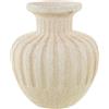 DRW Vaso da tavolo in ceramica in beige 24x24x27cm